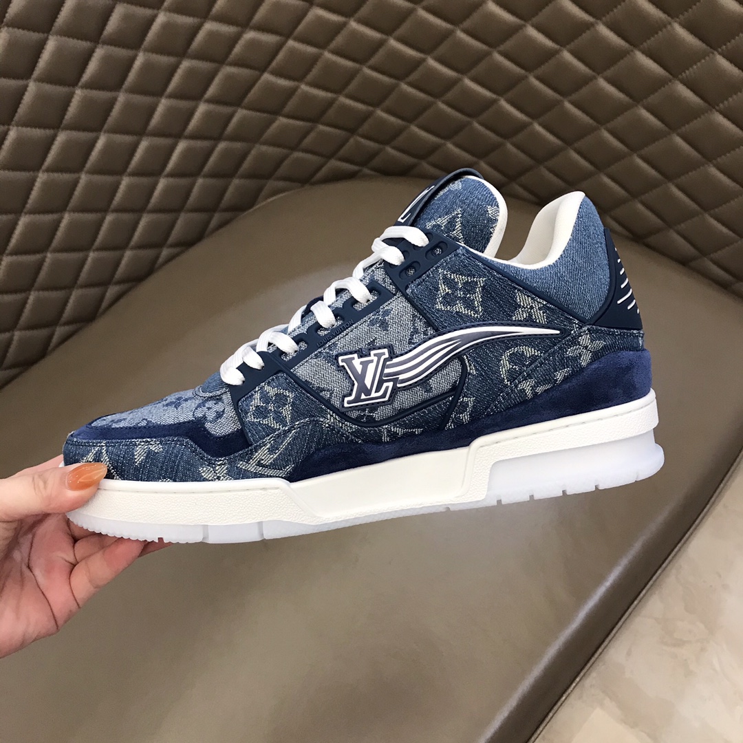 lv Sneaker Virgil Abloh in Blue