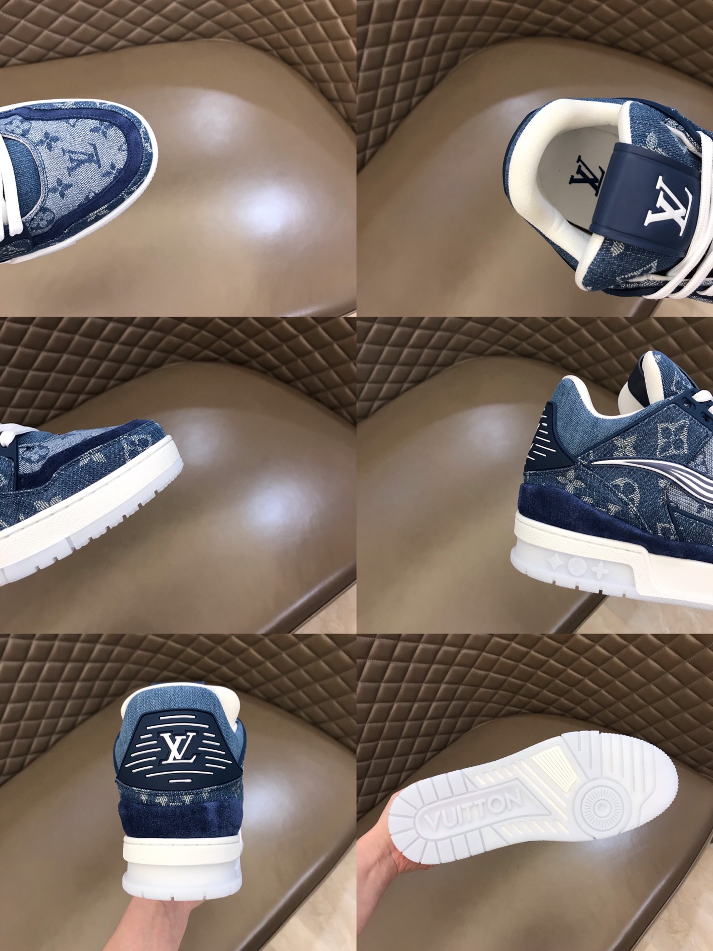 lv Sneaker Virgil Abloh in Blue