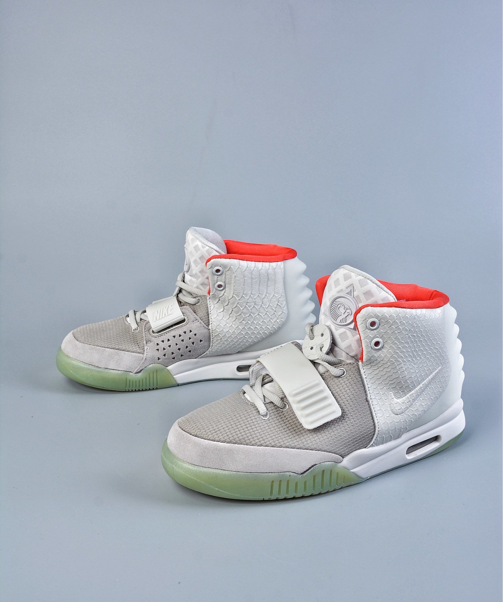 God Air Yeezy 2 Wolf Grey/ Pure Platinum Real materials Limited pairs