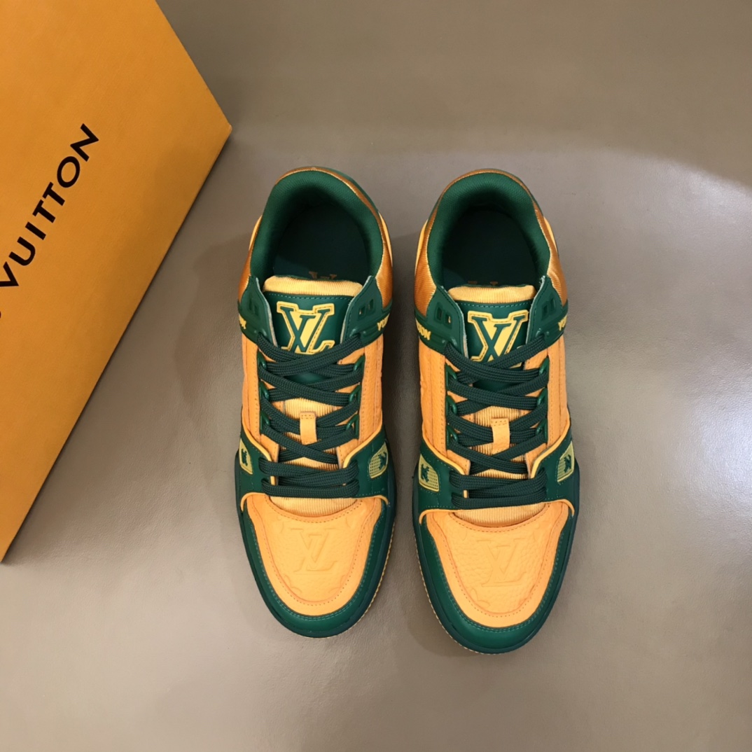 lv Sneaker Trainer in Yellow tihe Green