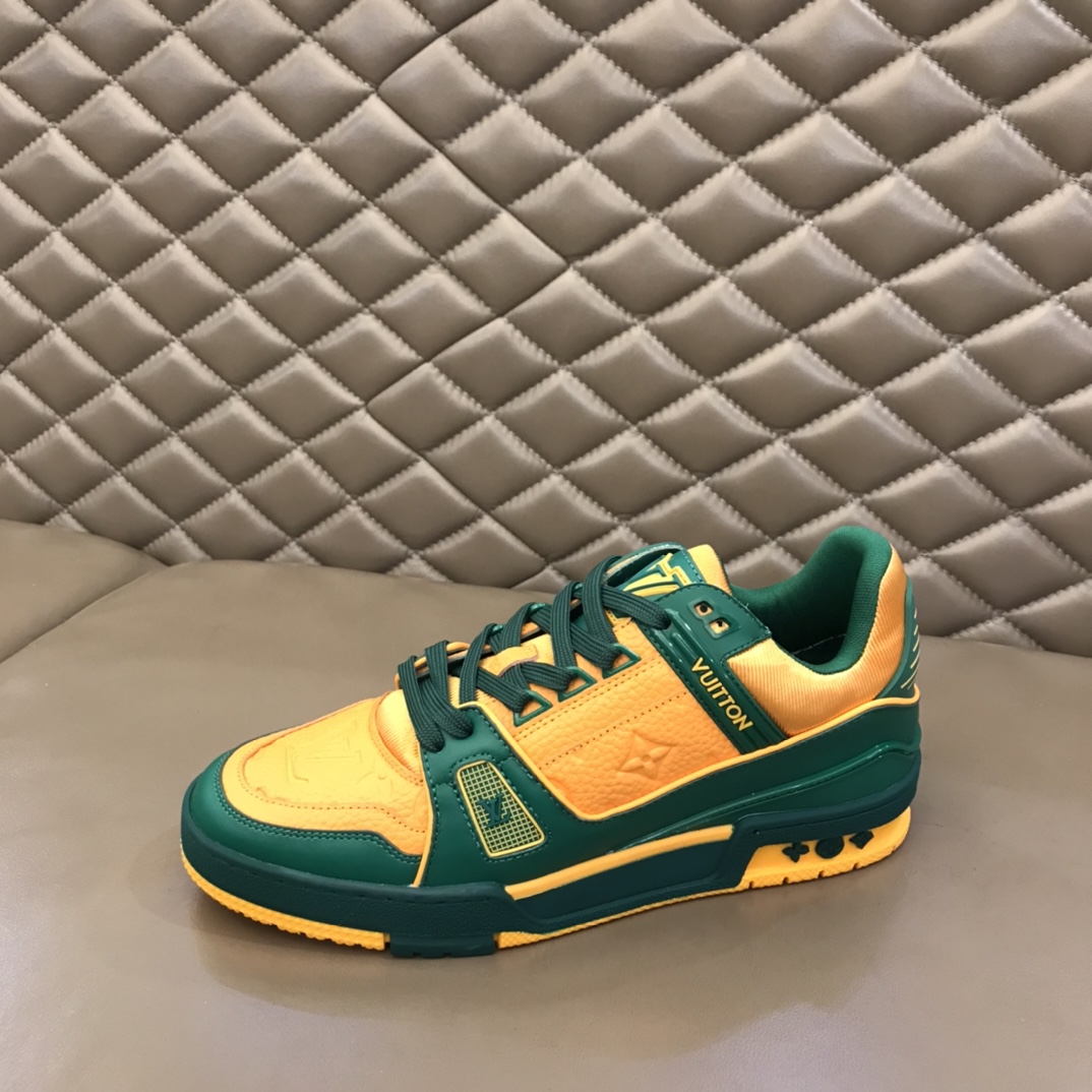 lv Sneaker Trainer in Yellow tihe Green