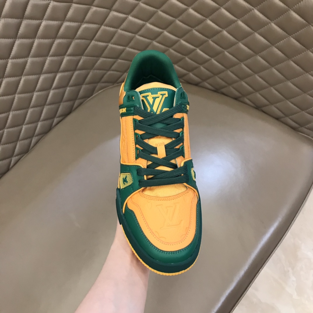 lv Sneaker Trainer in Yellow tihe Green