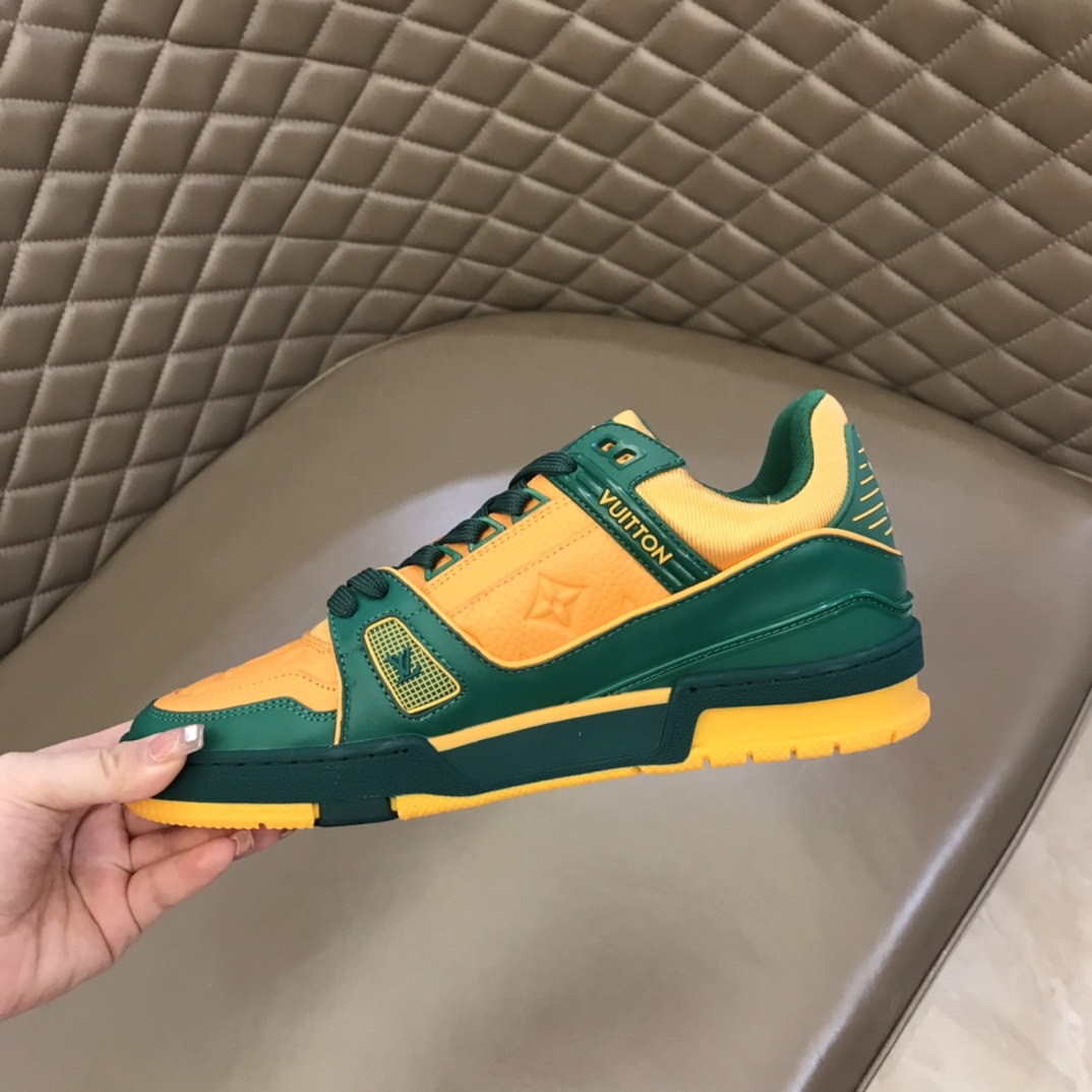 lv Sneaker Trainer in Yellow tihe Green