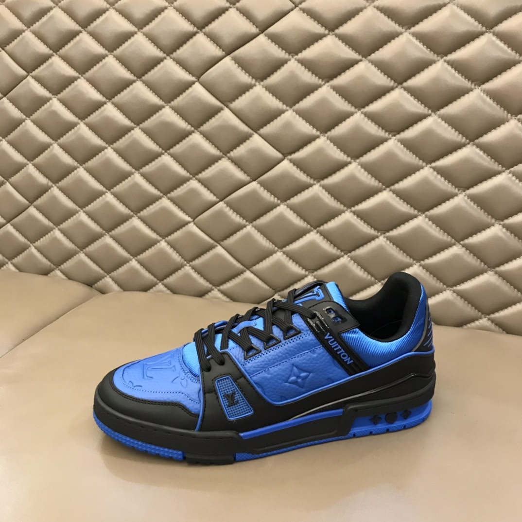 lv Sneaker Trainer in Blue with Black