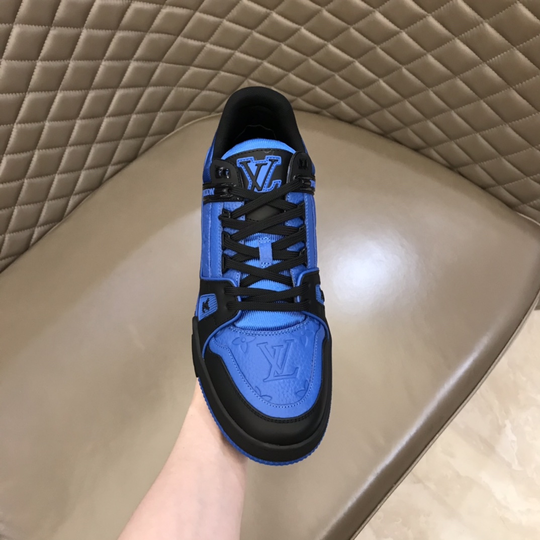 lv Sneaker Trainer in Blue with Black