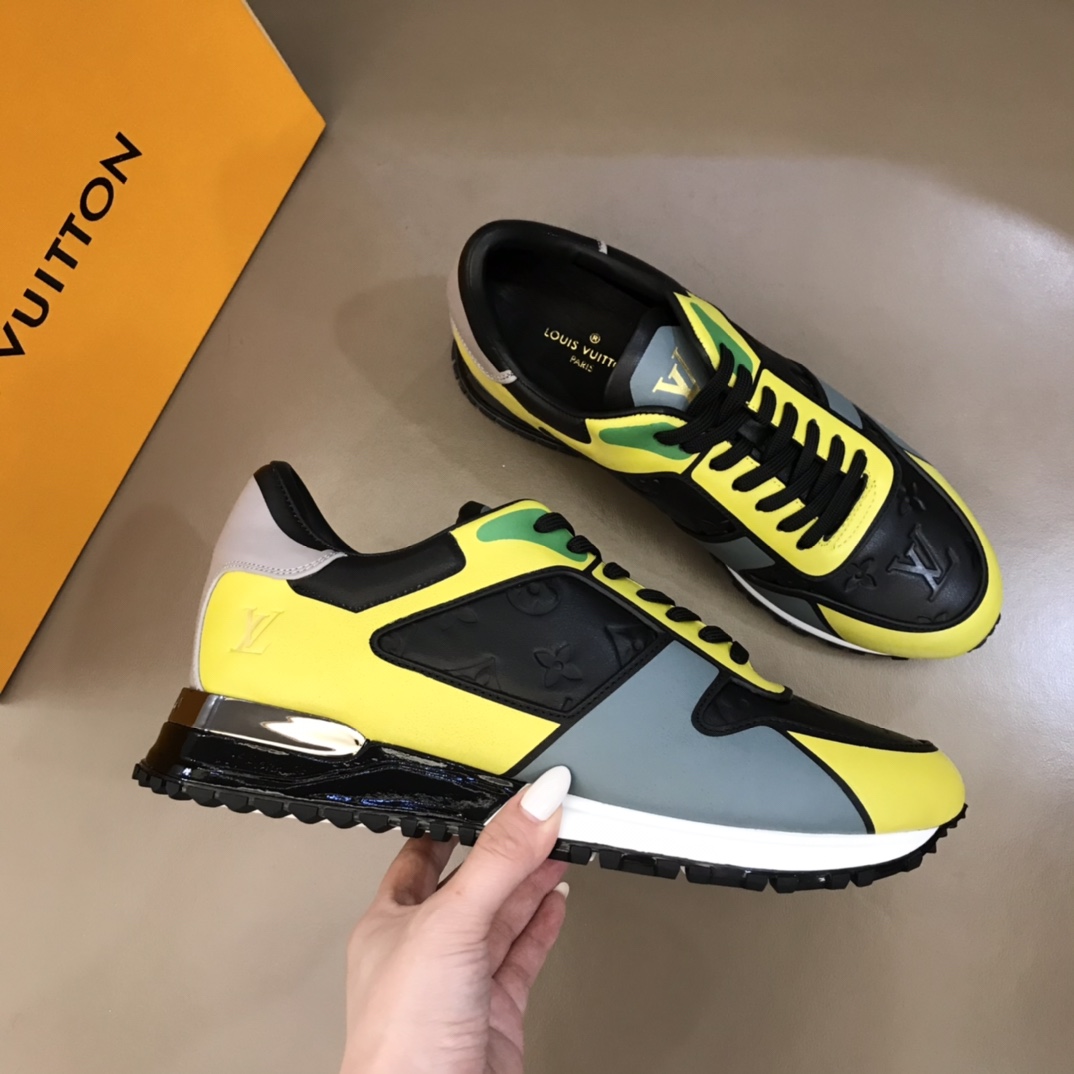 lv Sneaker Run Away in Yellow