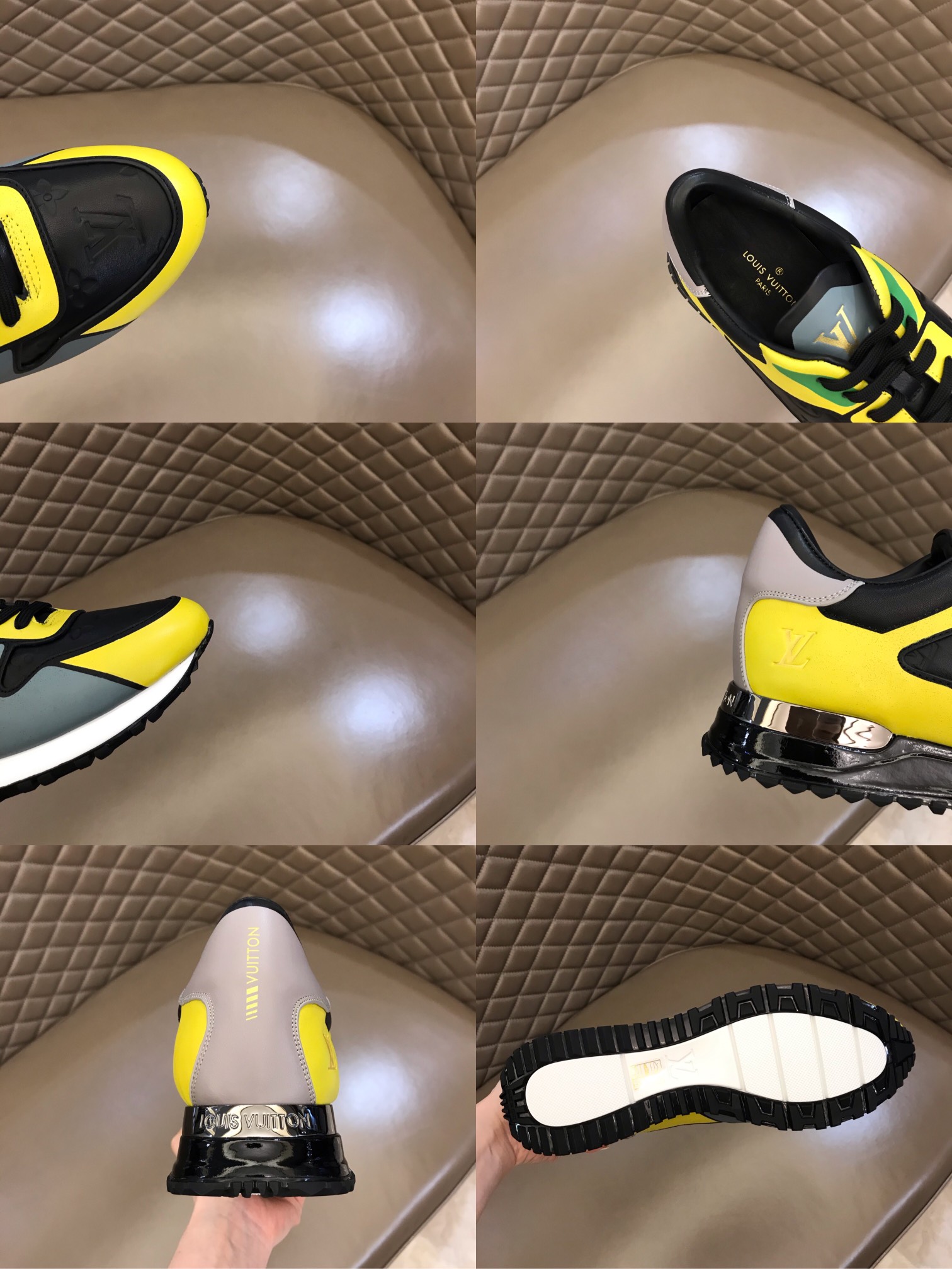 lv Sneaker Run Away in Yellow