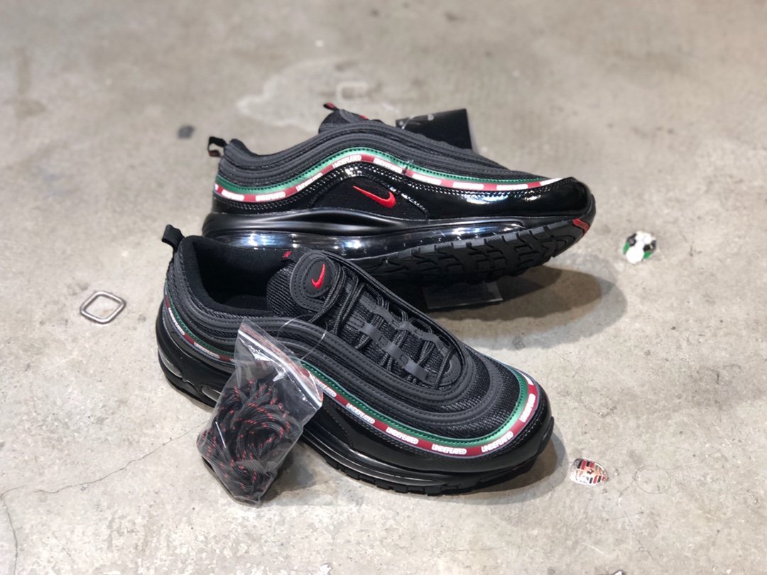 God Air Max 97 Undefeated Black Red/Green retail materials preorder