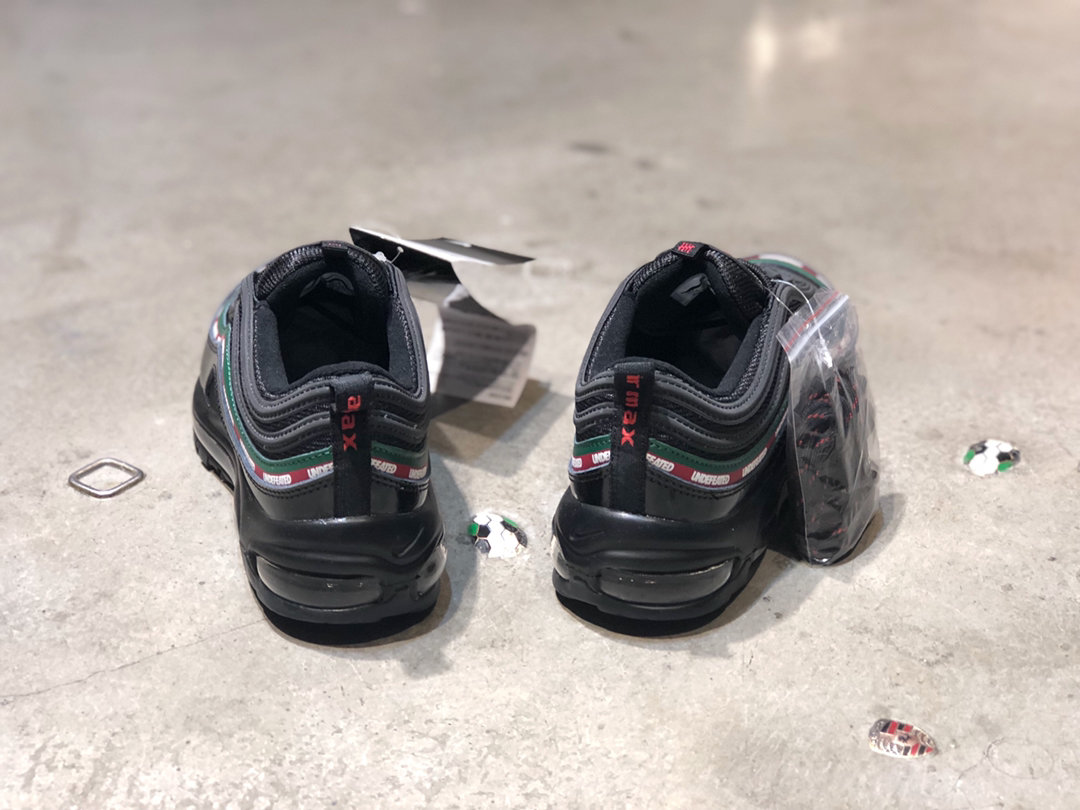 God Air Max 97 Undefeated Black Red/Green retail materials preorder