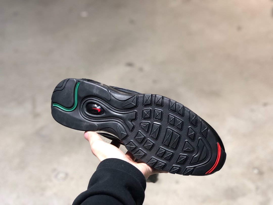 God Air Max 97 Undefeated Black Red/Green retail materials preorder