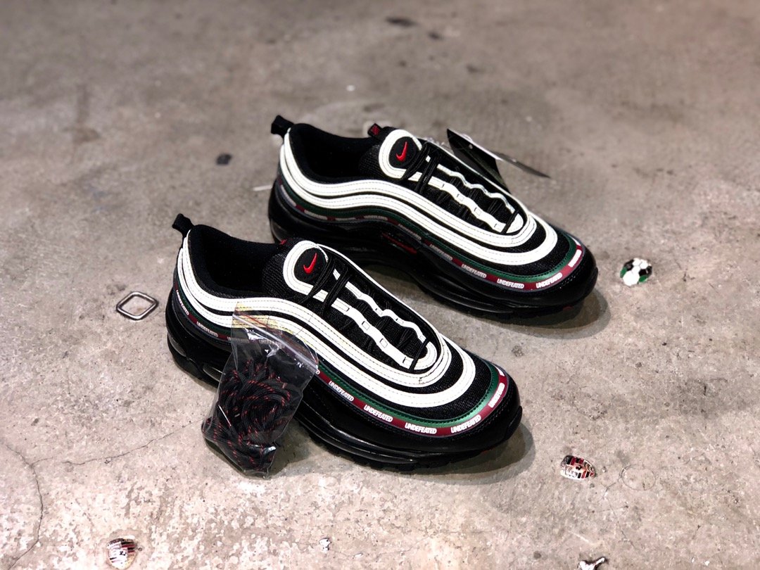 God Air Max 97 Undefeated Black Red/Green retail materials preorder