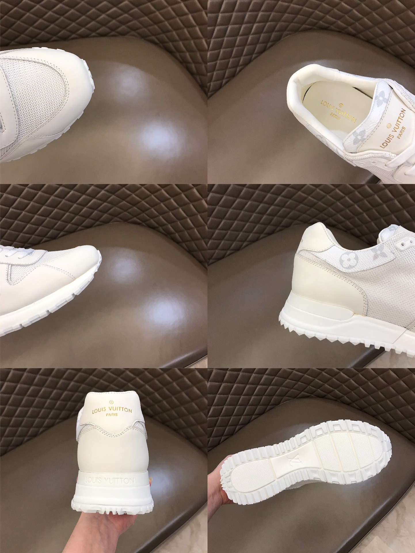 lv Sneaker Run Away in White 