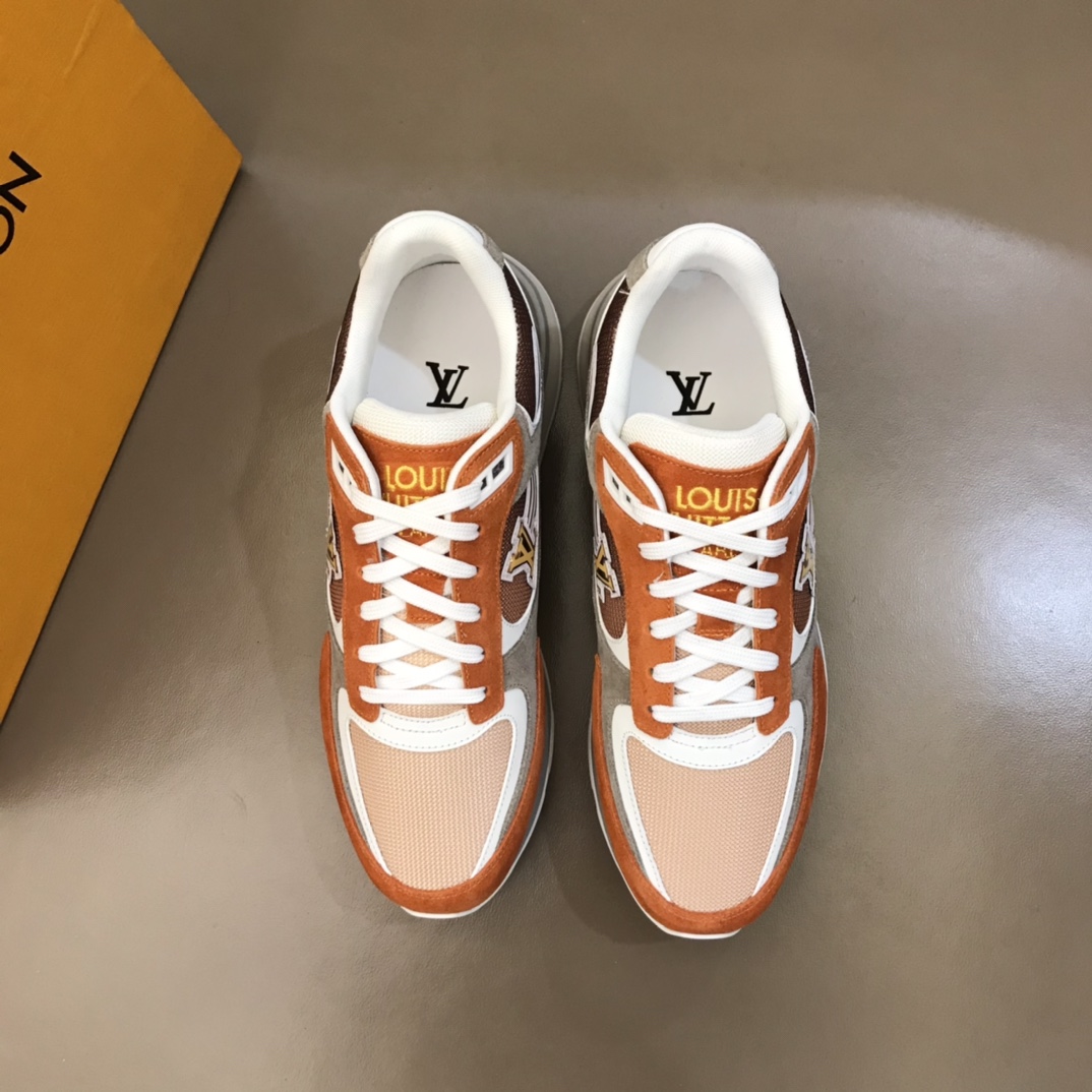 lv Sneaker Run Away in Orange