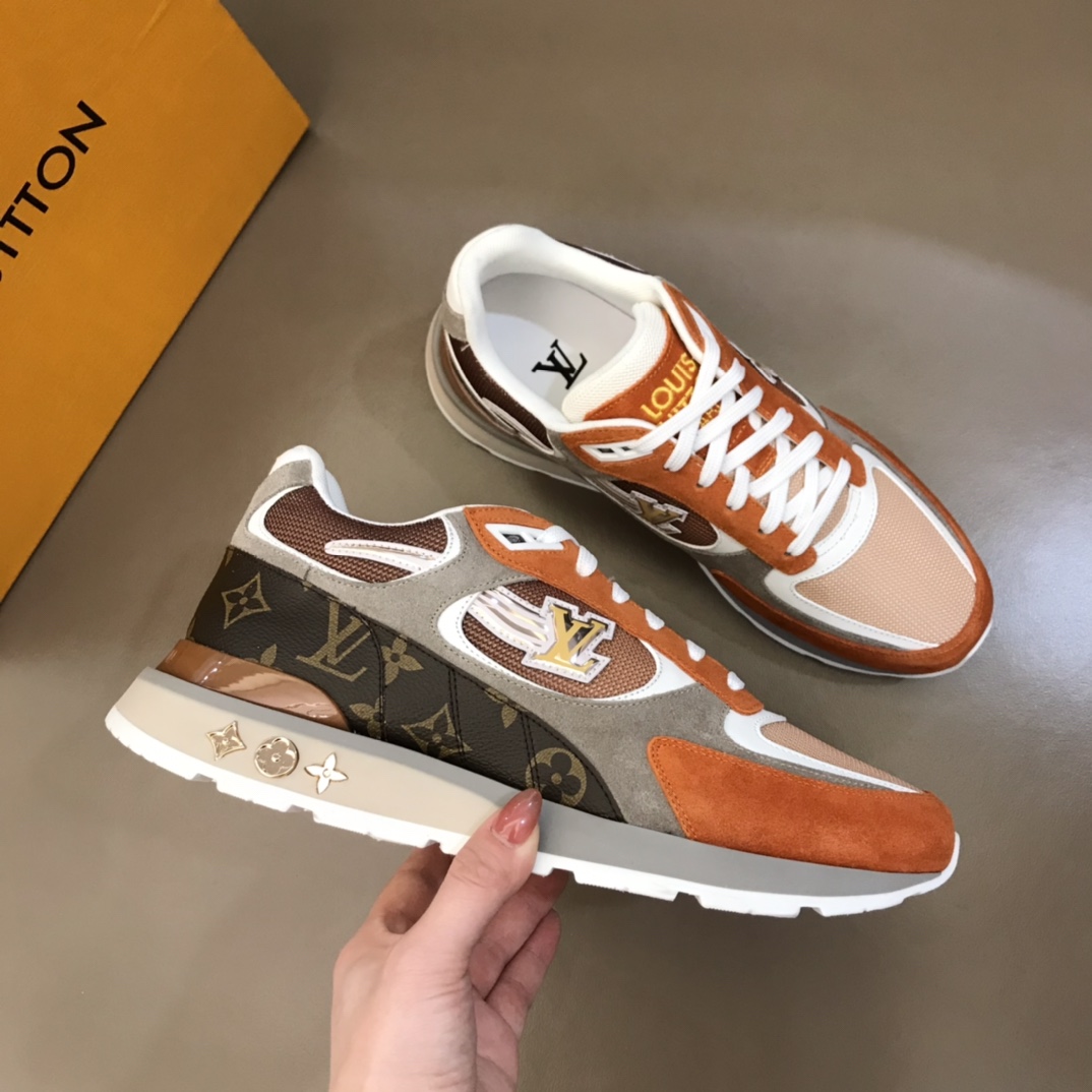 lv Sneaker Run Away in Orange