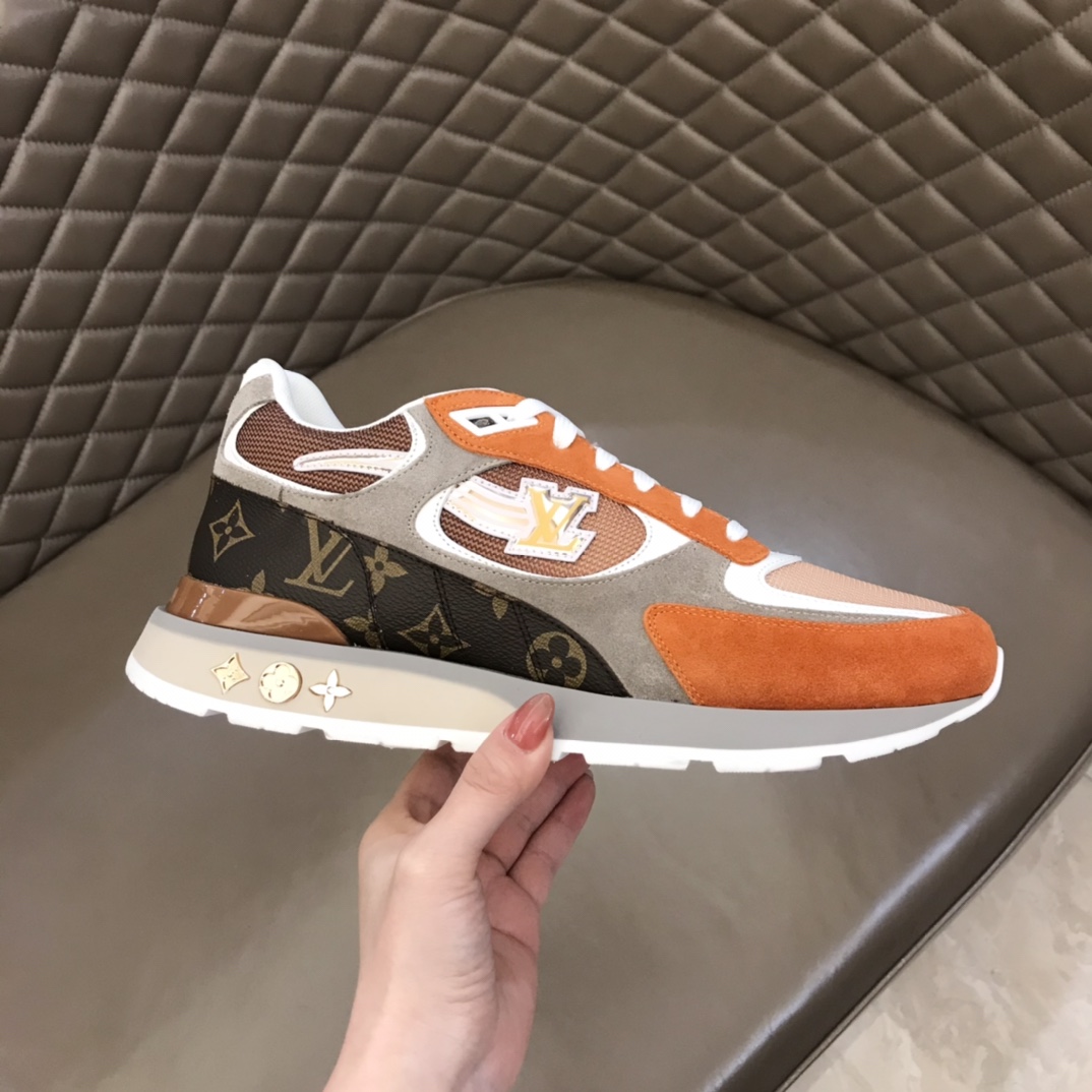 lv Sneaker Run Away in Orange