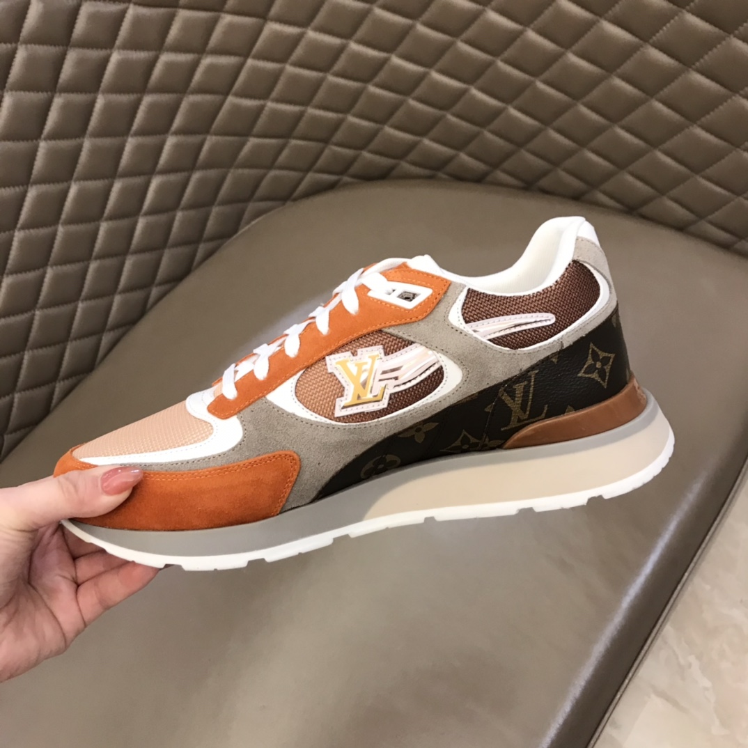 lv Sneaker Run Away in Orange