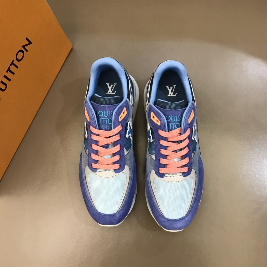 lv Sneaker Run Away in Blue