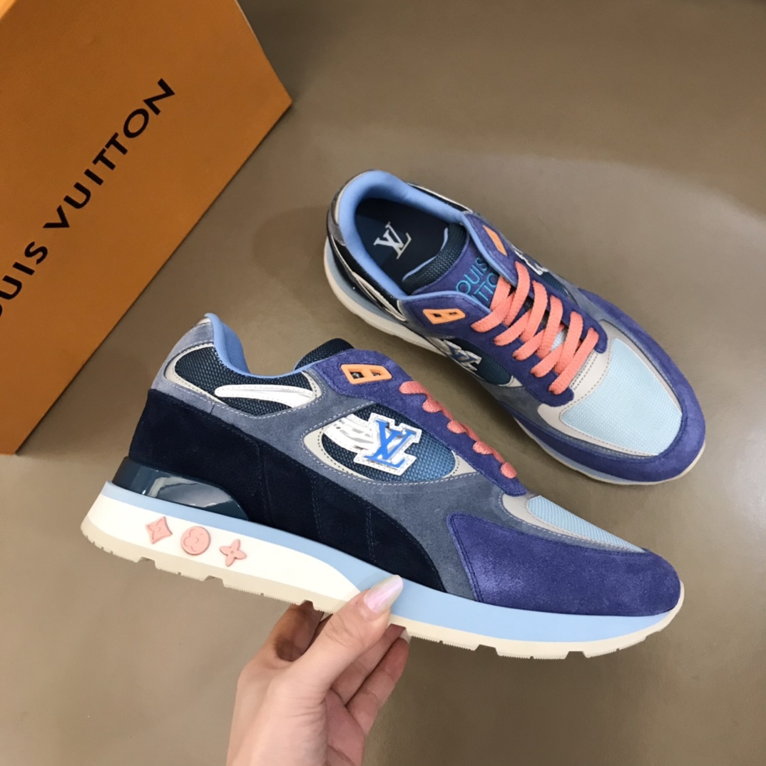 lv Sneaker Run Away in Blue