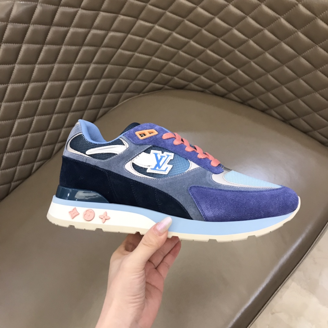 lv Sneaker Run Away in Blue