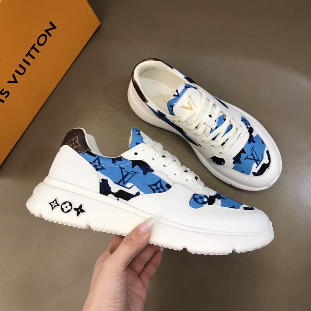 lv Sneaker Run Away in Blue