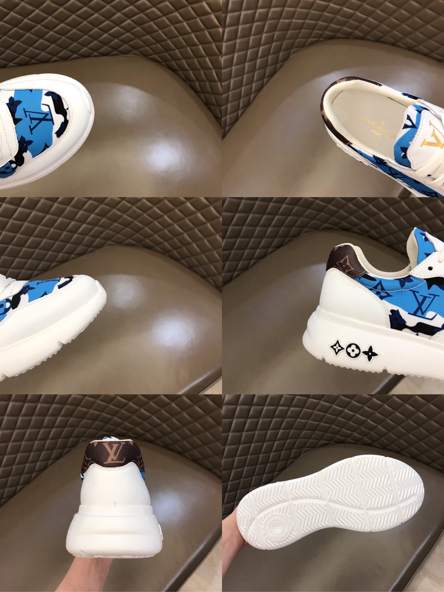 lv Sneaker Run Away in Blue