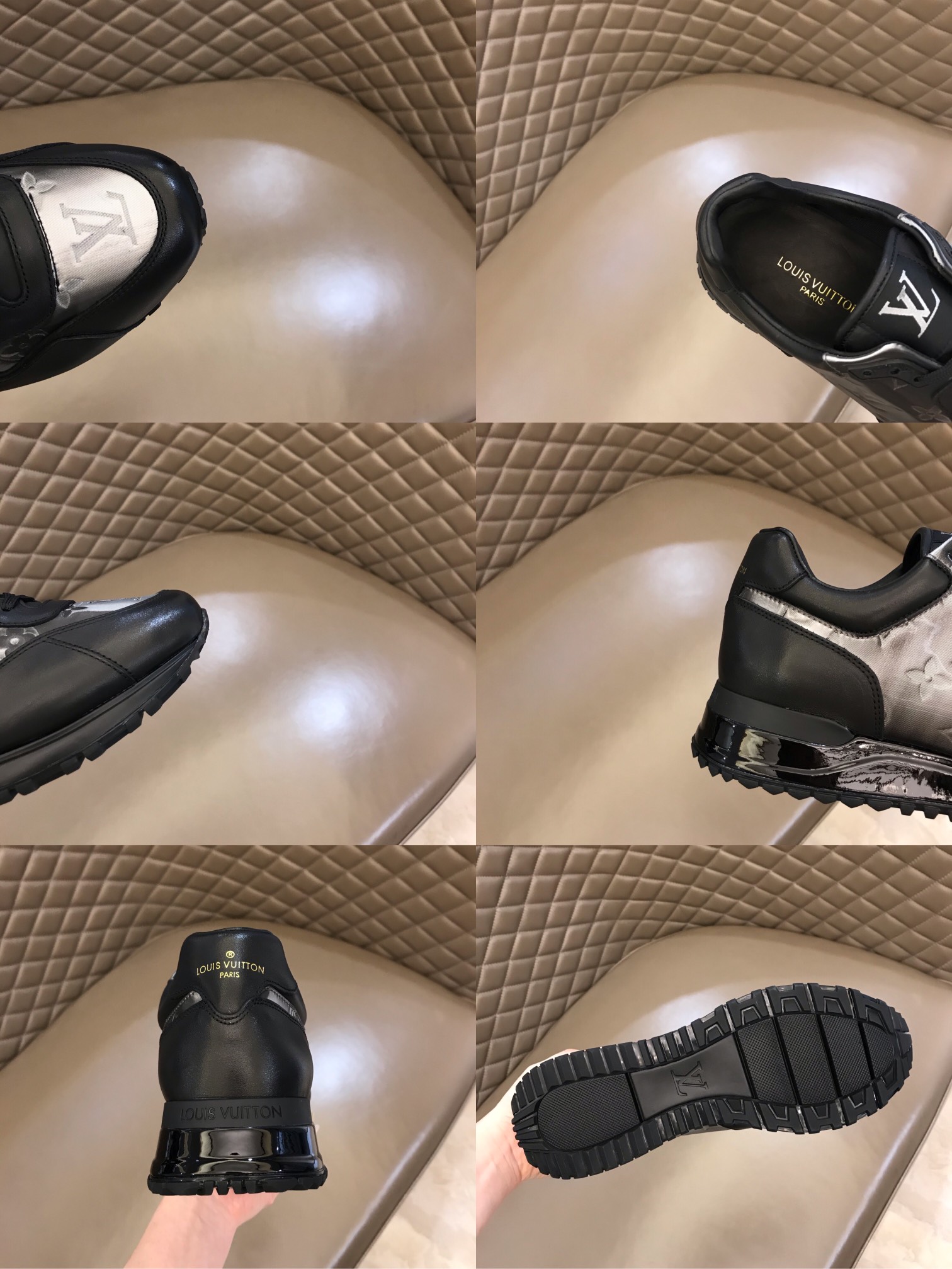 lv Sneaker Run Away in Black