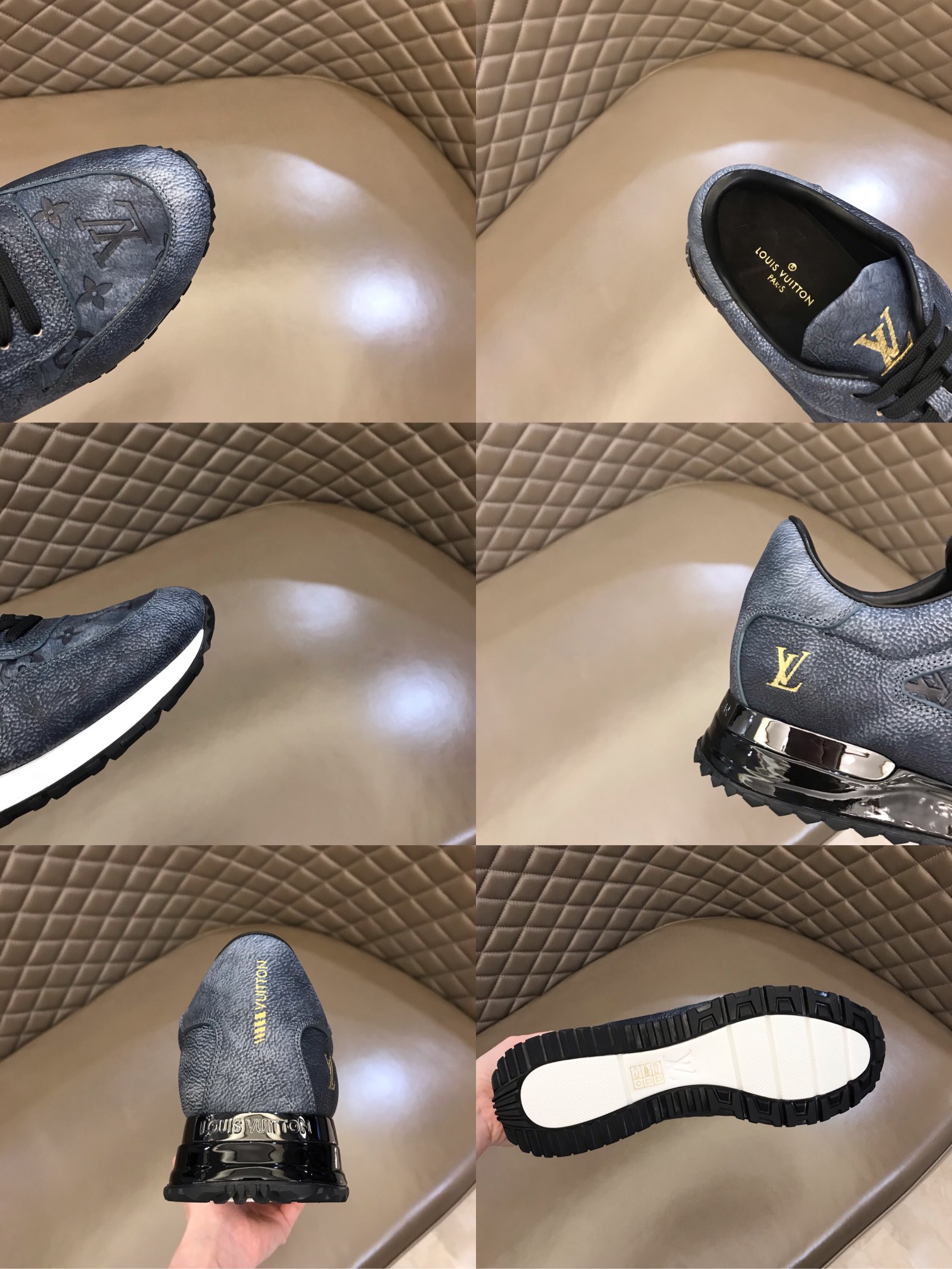 lv Sneaker Run Away in Black