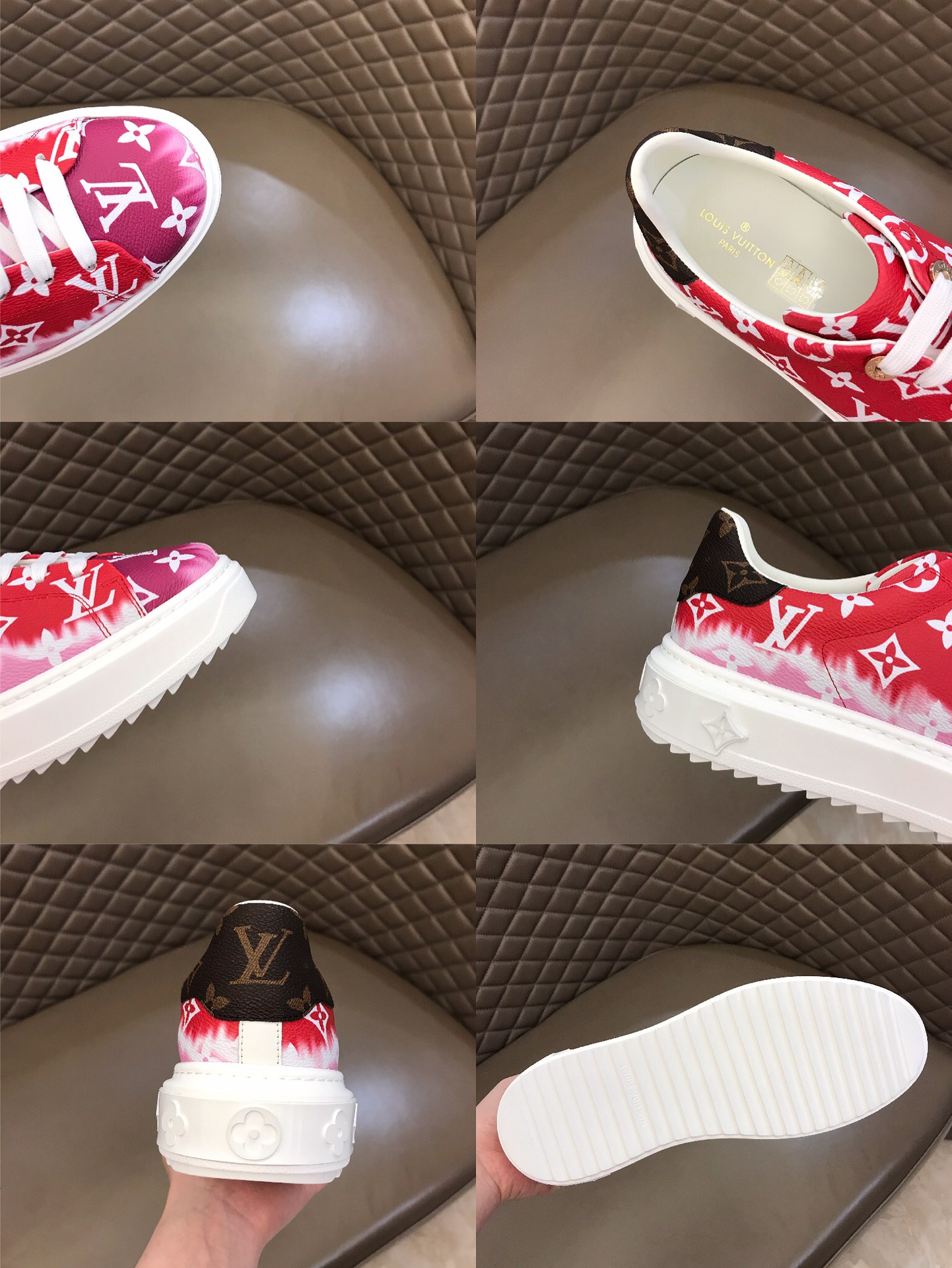 lv Sneaker Luxembourg in Red