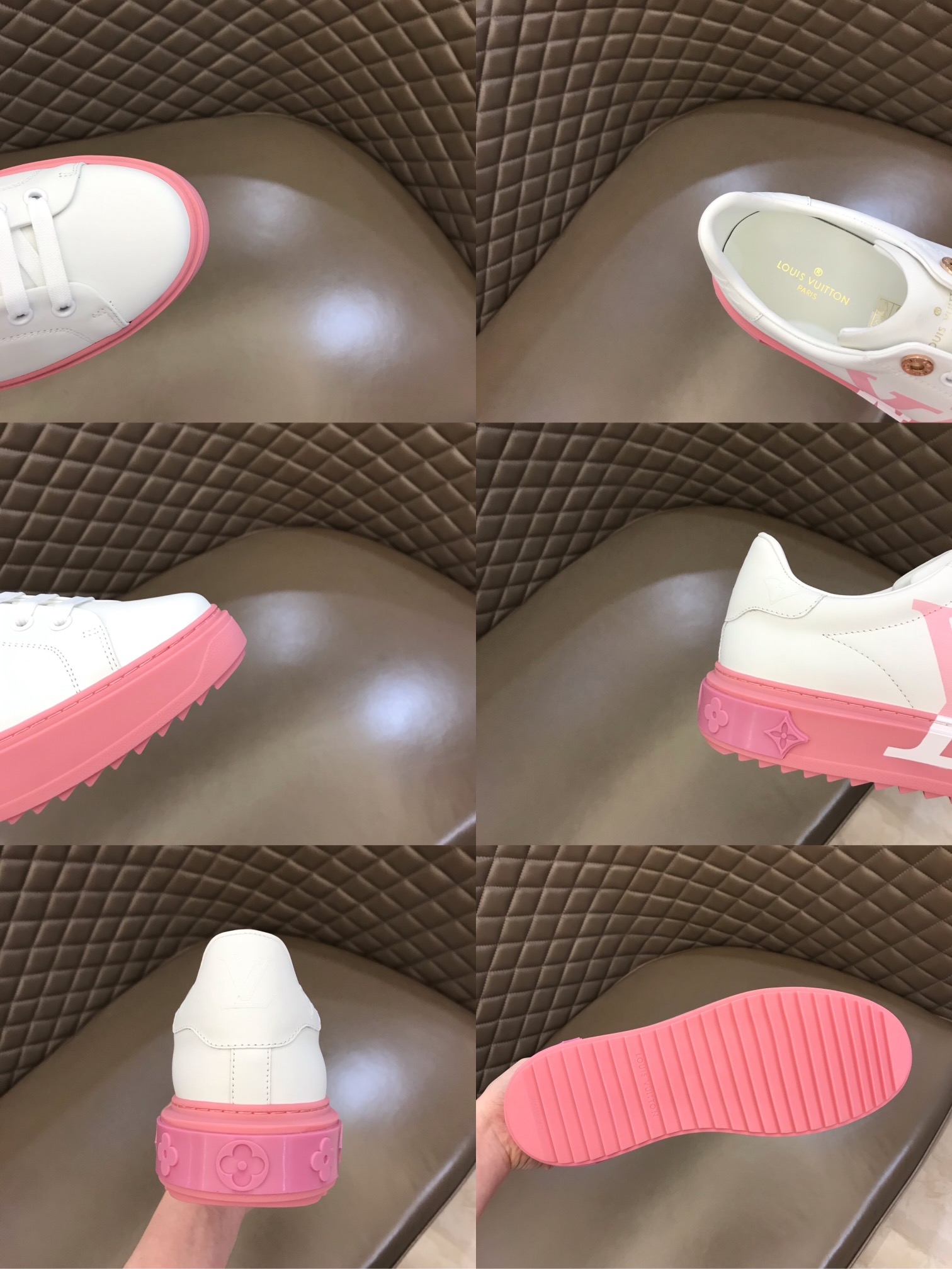 lv Sneaker Luxembourg in Pink sole