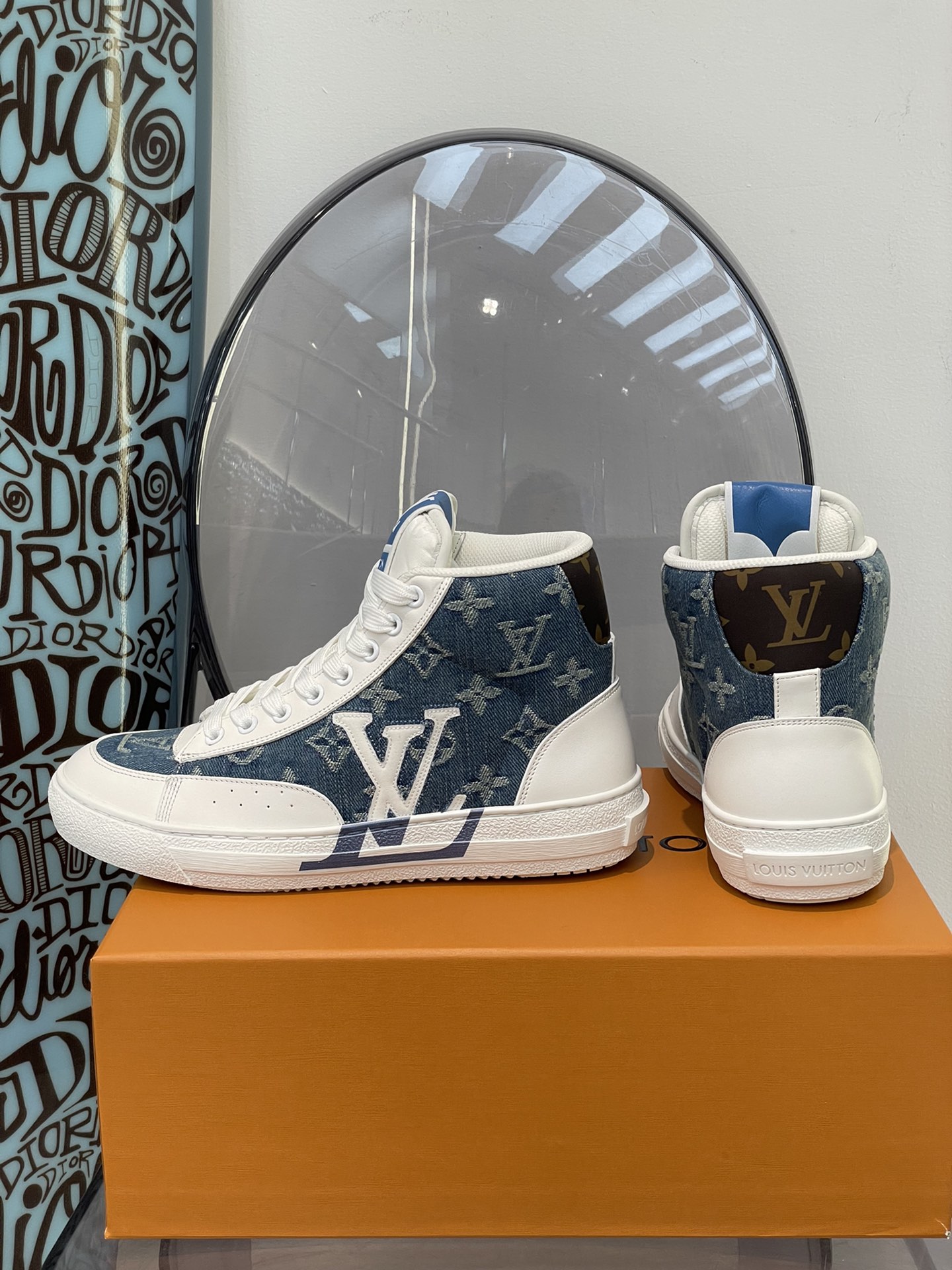 lv Sneaker charlie in Blue high