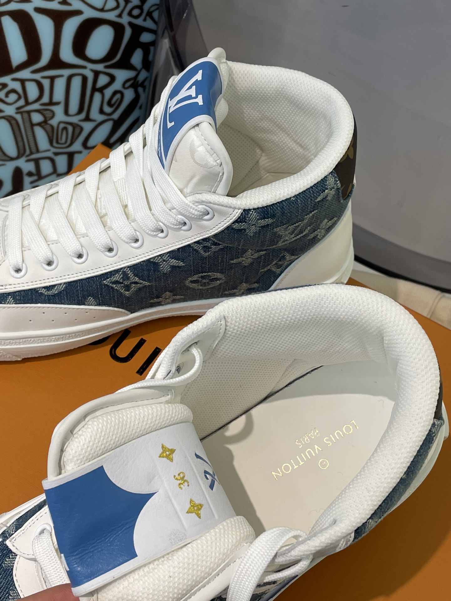 lv Sneaker charlie in Blue high