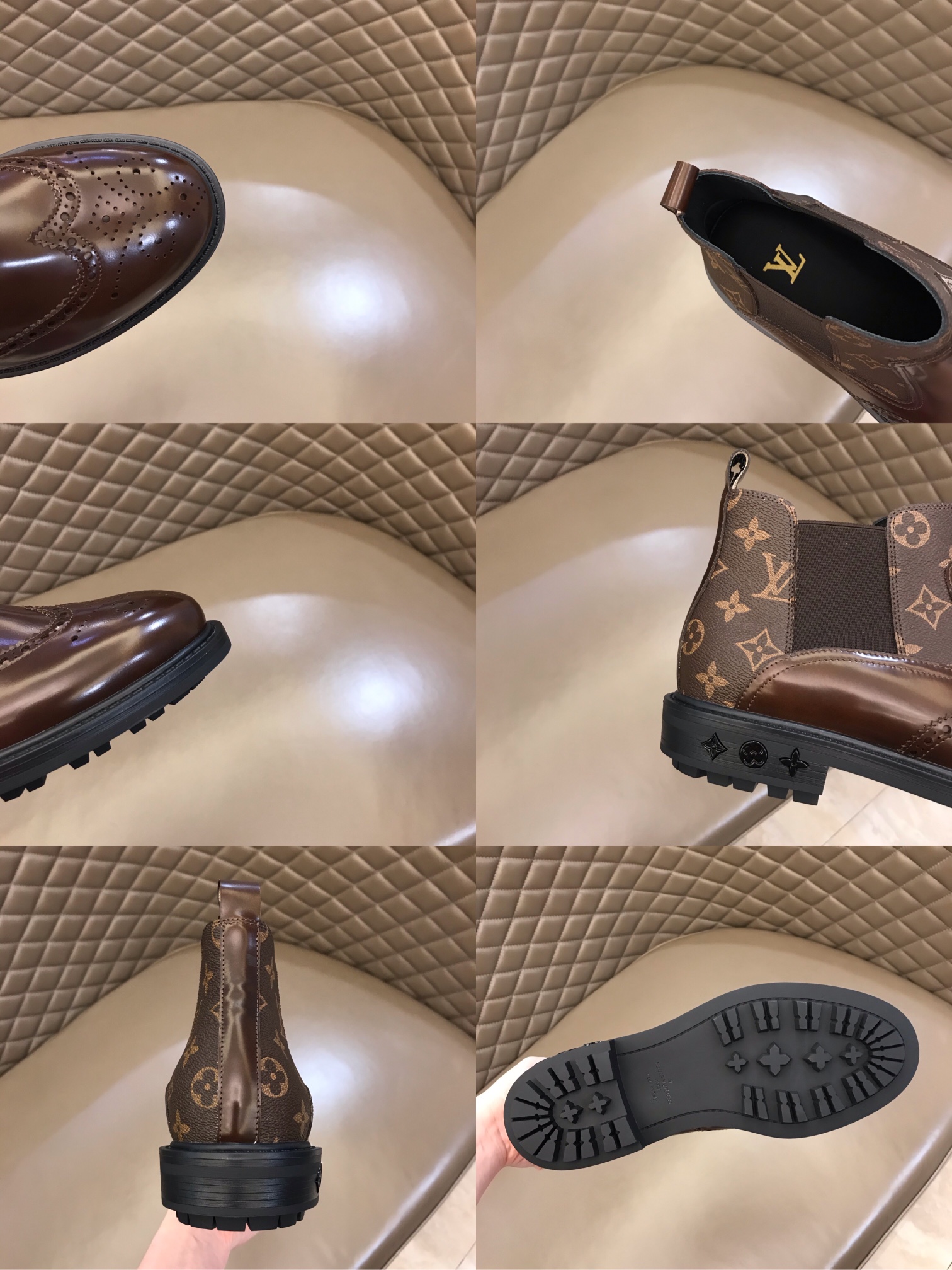 lv Dress Shoes Monogram in Brown