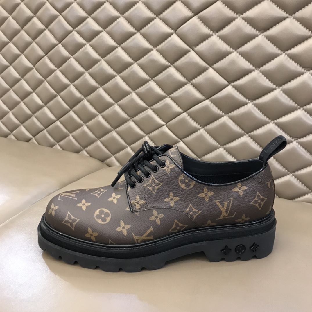 lv Dress Shoes Derby Harness in Brown