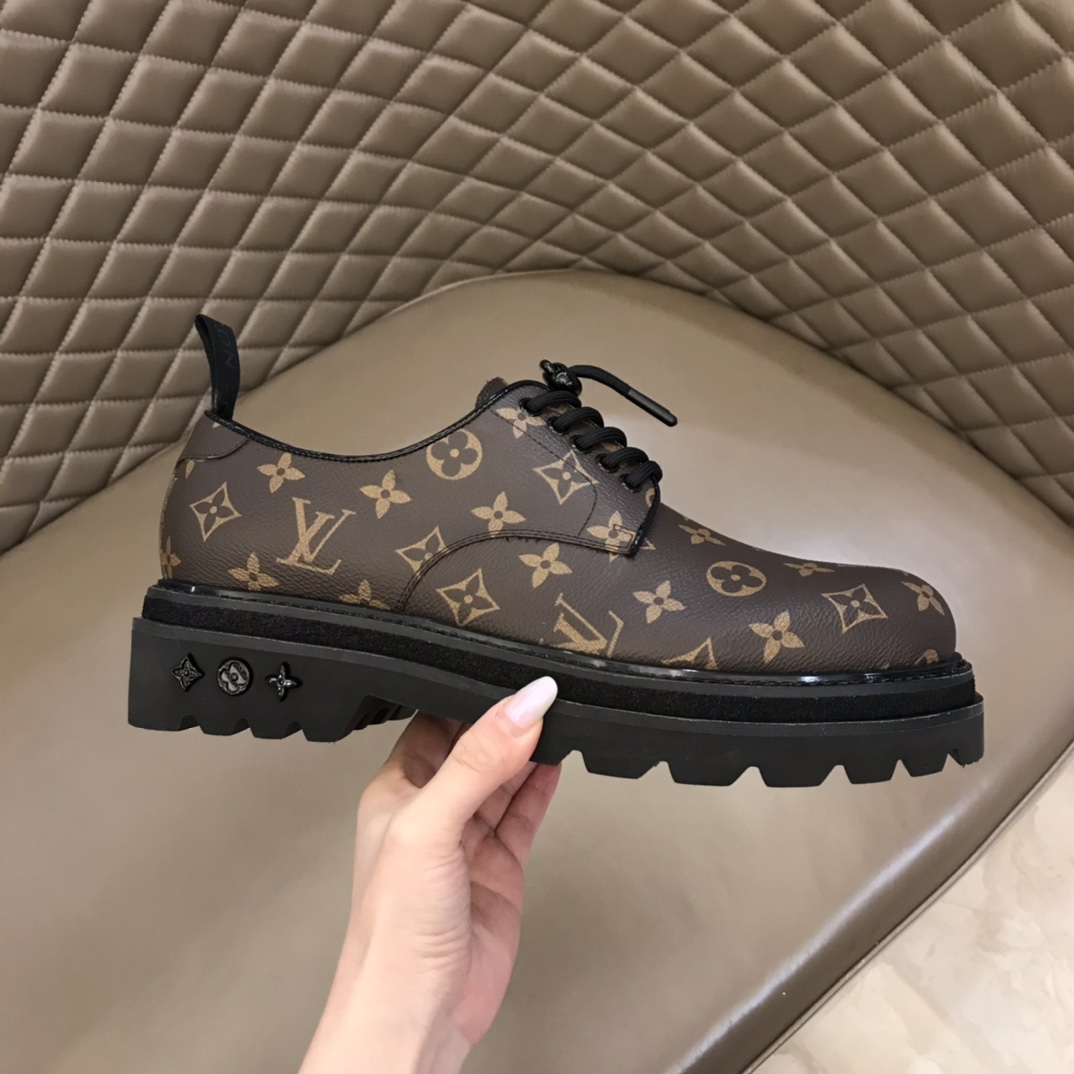 lv Dress Shoes Derby Harness in Brown