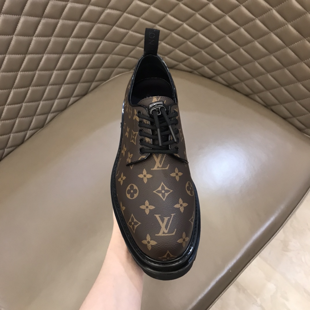 lv Dress Shoes Derby Harness in Brown