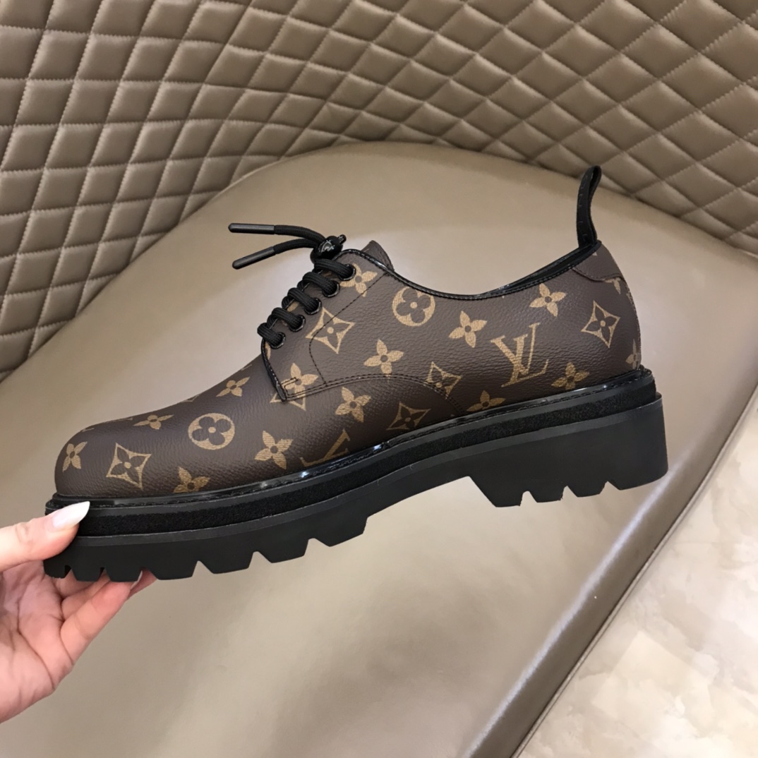 lv Dress Shoes Derby Harness in Brown