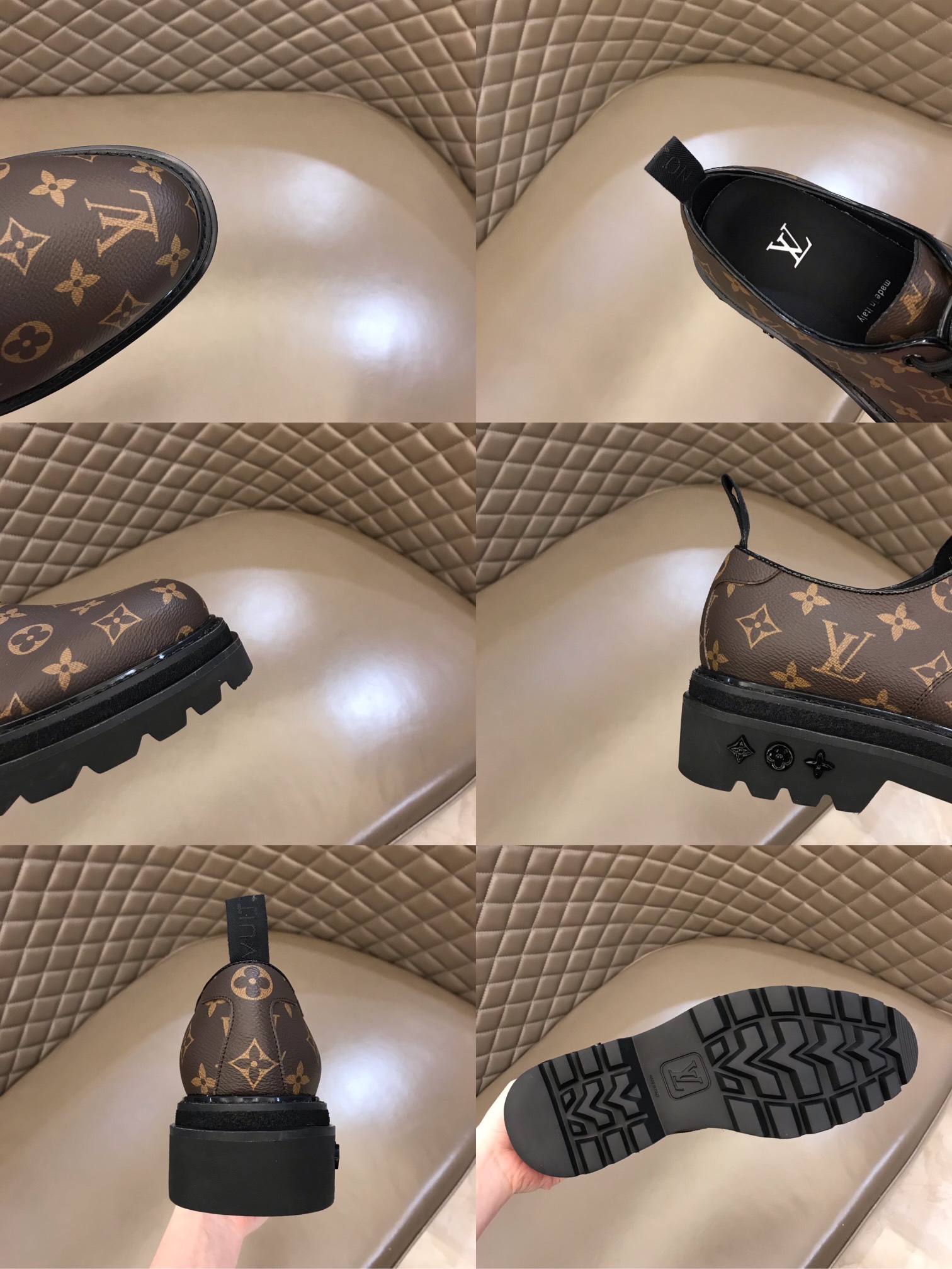 lv Dress Shoes Derby Harness in Brown