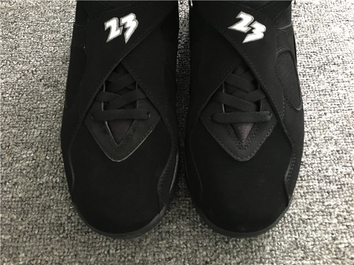 High Quality Air Jordan 8 Retro Black/Chrome Men Sneaker BF3B222DC189