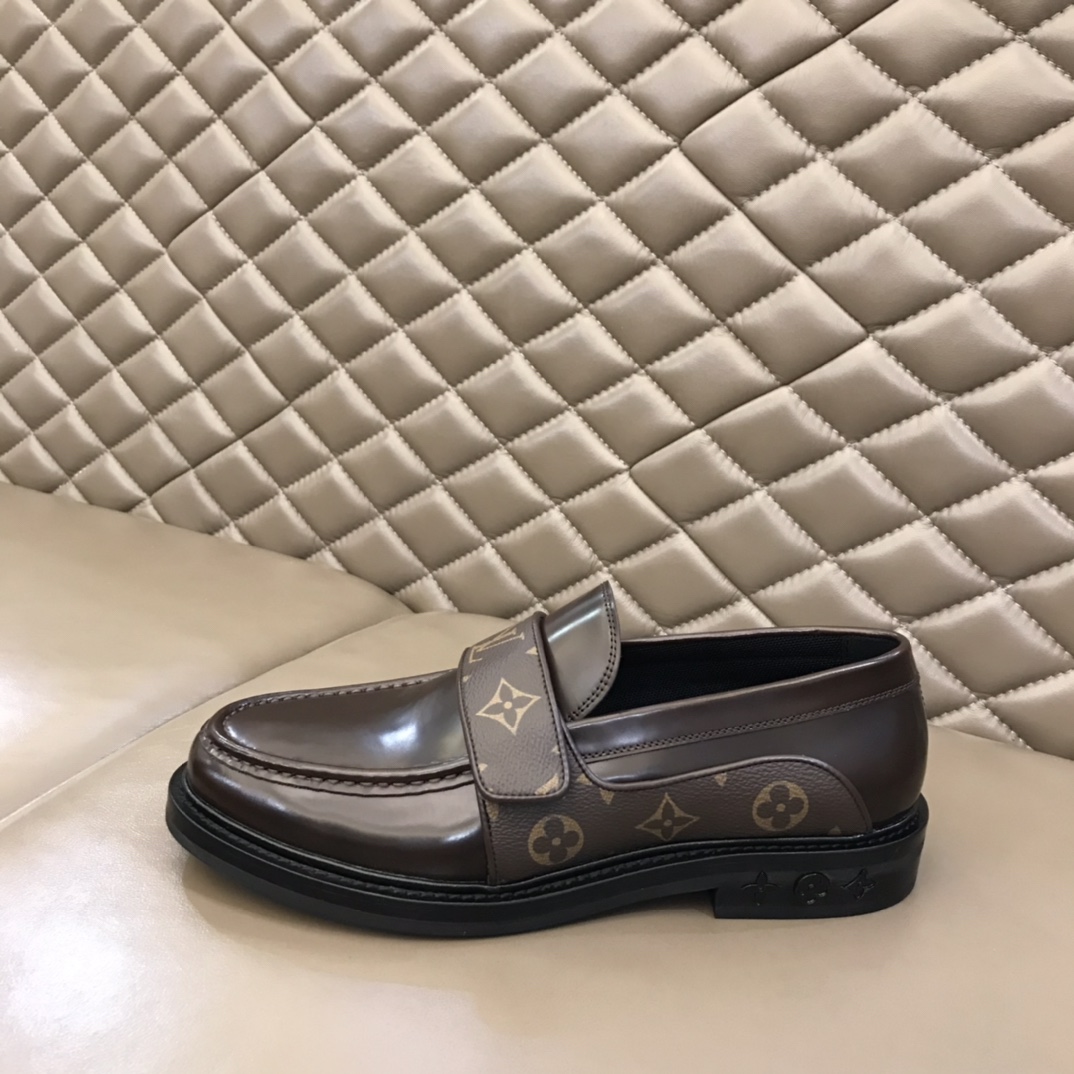 lv Dress Shoes Derby Harness in Brown