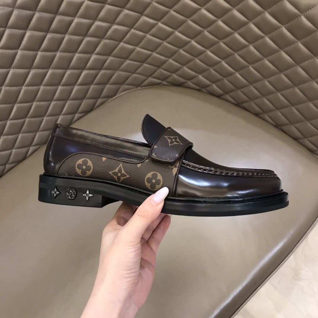 lv Dress Shoes Derby Harness in Brown