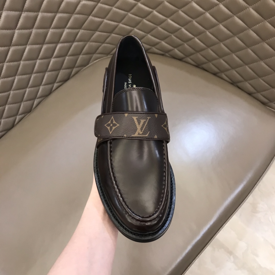 lv Dress Shoes Derby Harness in Brown