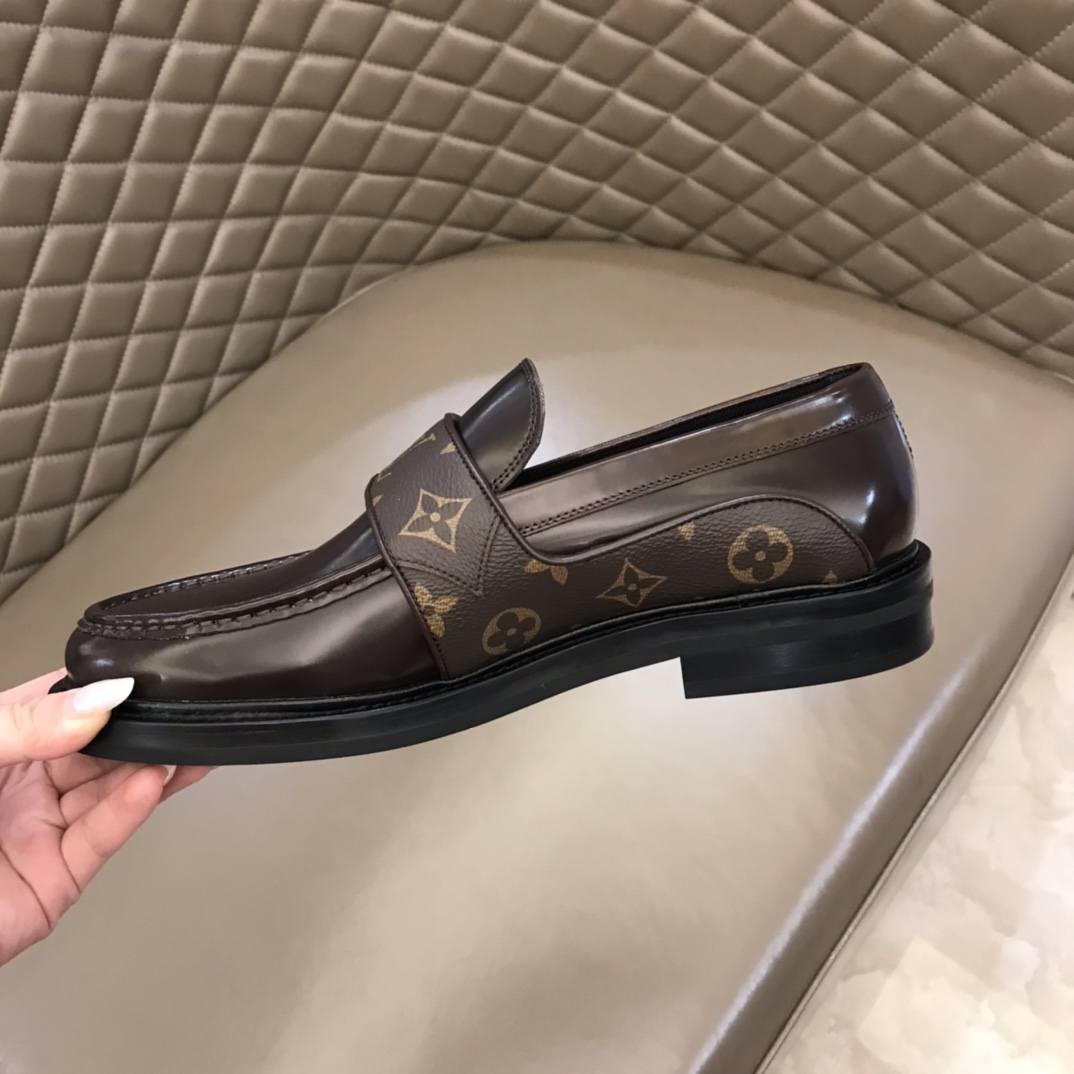 lv Dress Shoes Derby Harness in Brown