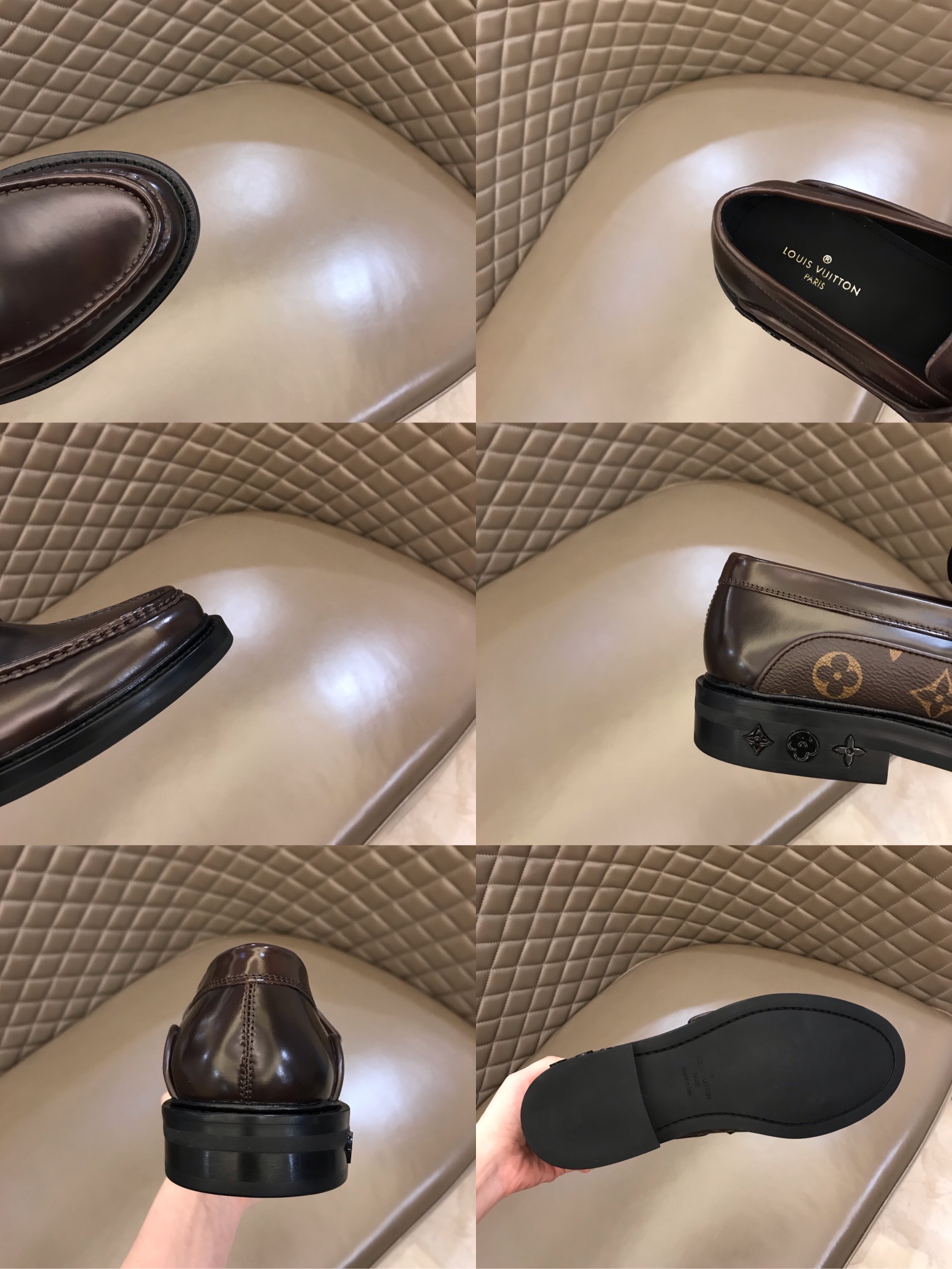 lv Dress Shoes Derby Harness in Brown