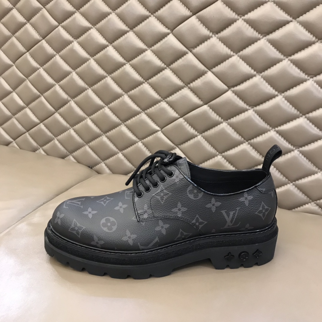 lv Dress Shoes Derby Harness in Black