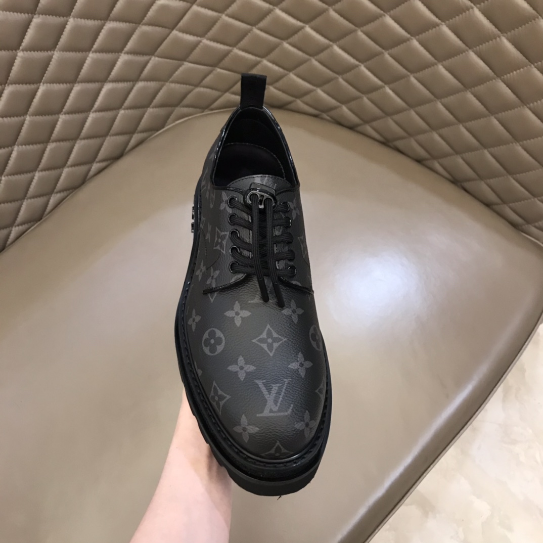 lv Dress Shoes Derby Harness in Black