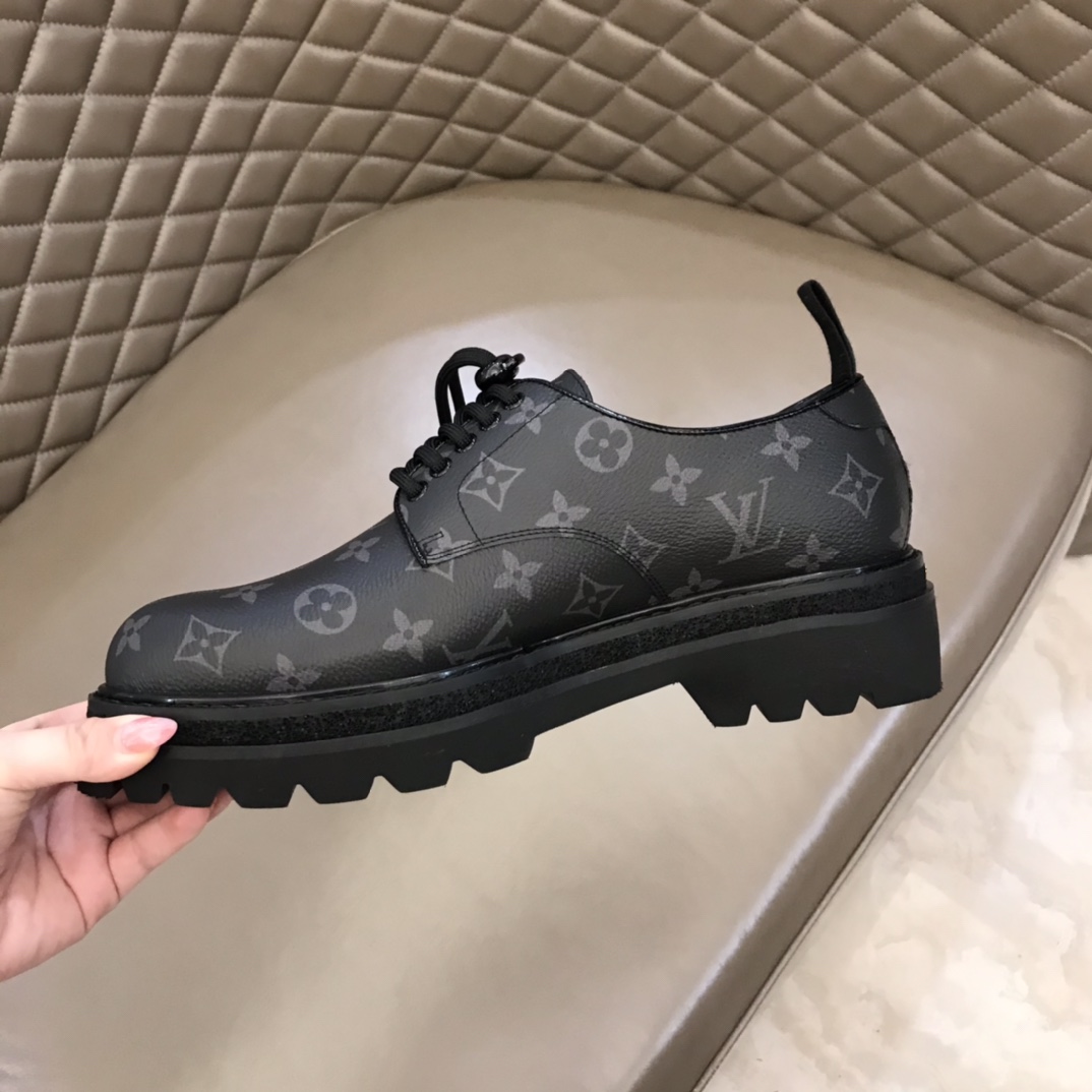 lv Dress Shoes Derby Harness in Black