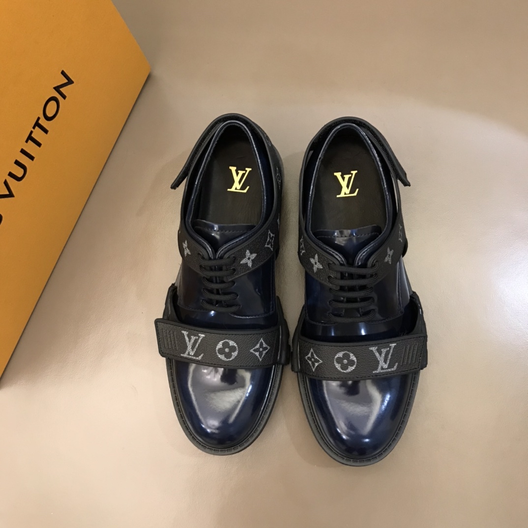 lv Dress Shoes Derby Harness in Black