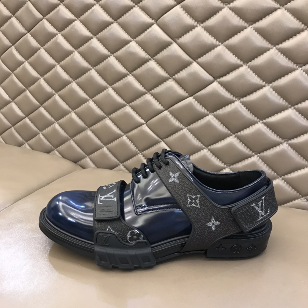 lv Dress Shoes Derby Harness in Black