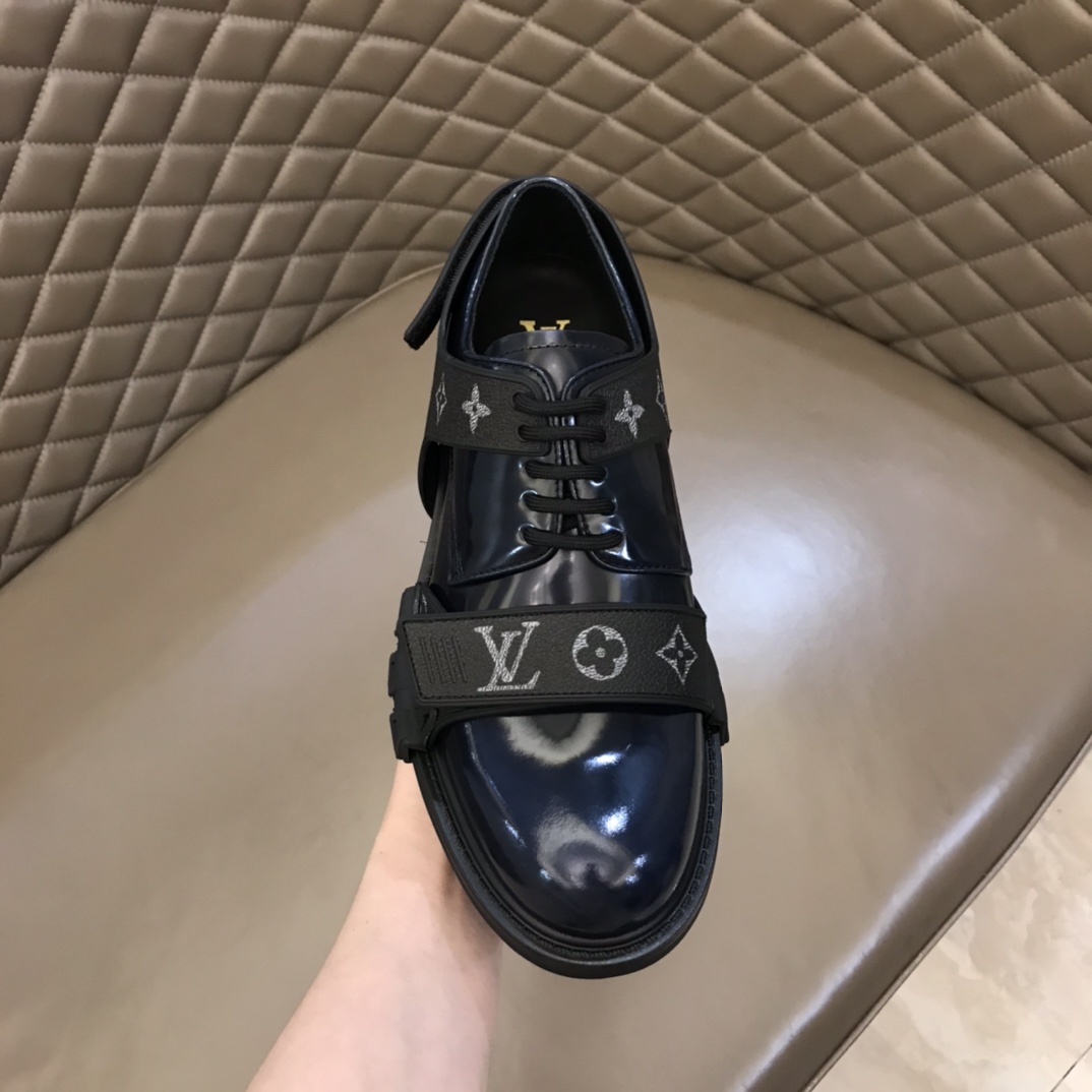 lv Dress Shoes Derby Harness in Black