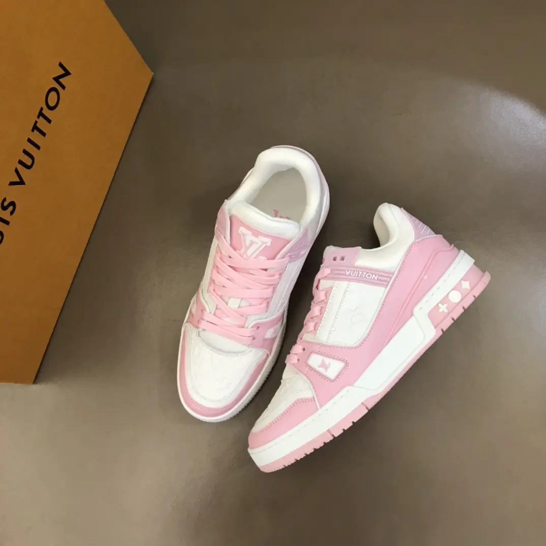 lv 2022 top quality Trainer couple sneakers 